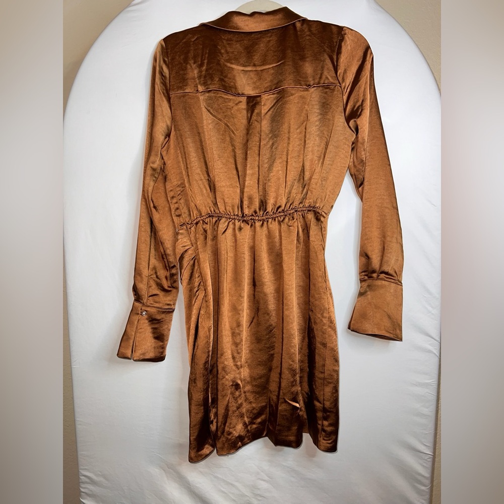 Line & Dot Bella Mini Dress in Camel - Picture 3 of 4